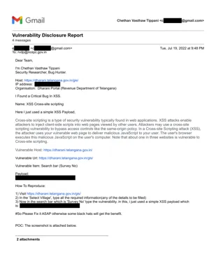 Vulnerability Report